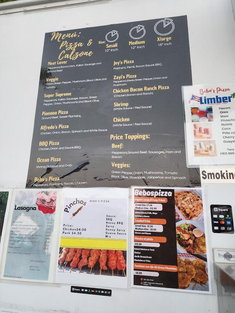 Bebo's Pizza Menu image 4